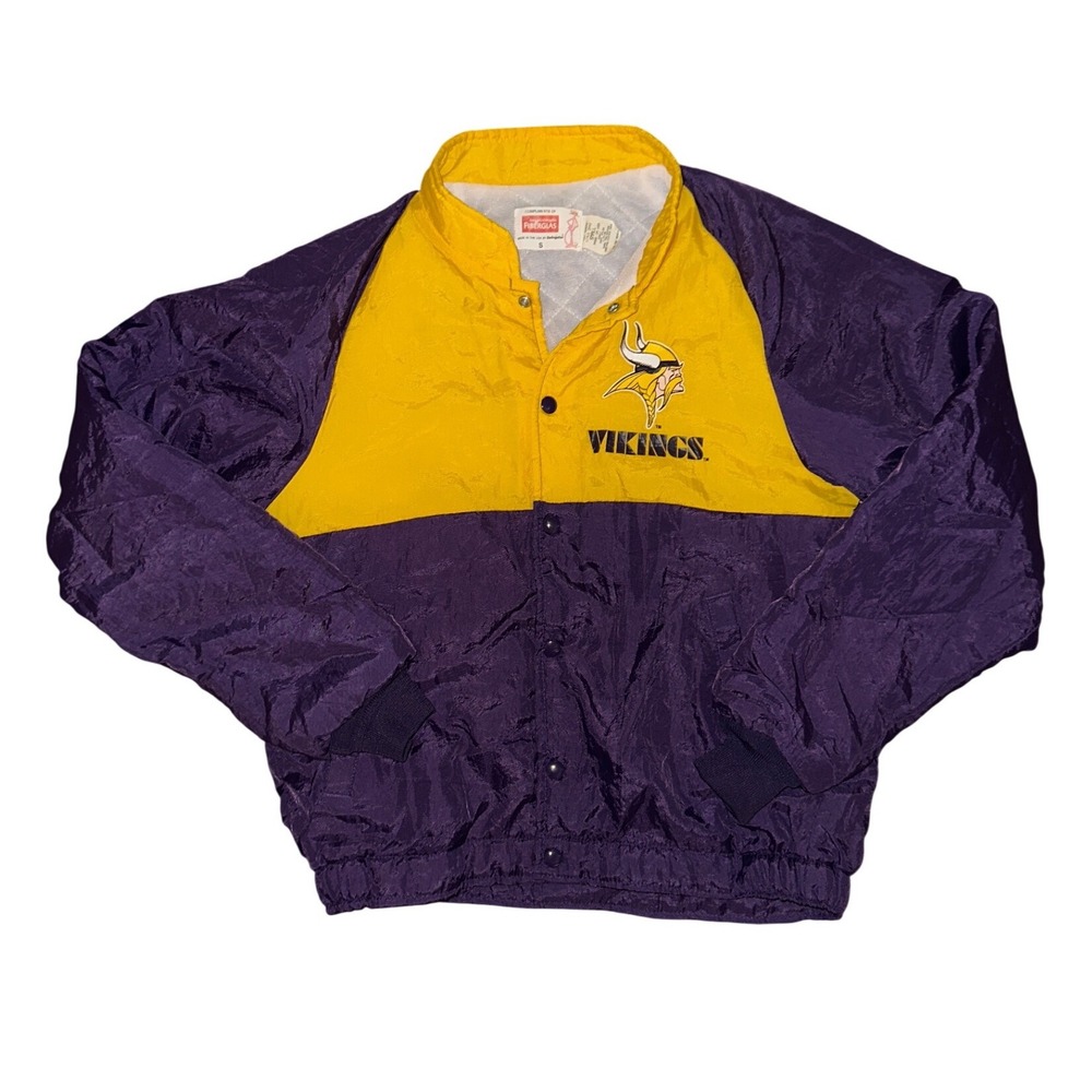 Vintage Minnesota‎ Vikings Swingster Jacket Purple NFL Windbreaker Mens Small